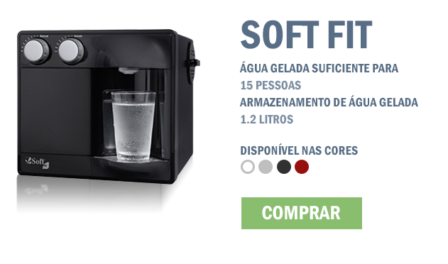 Purificador de Água Soft Fit Cereja - Refrigerado por Compressor